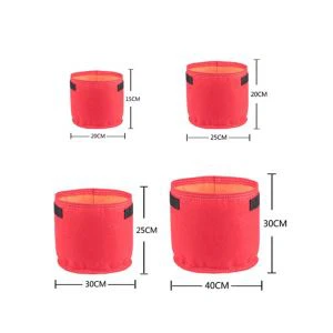 50-галлонный нетканый горшок из ткани для садовых цветов и растений